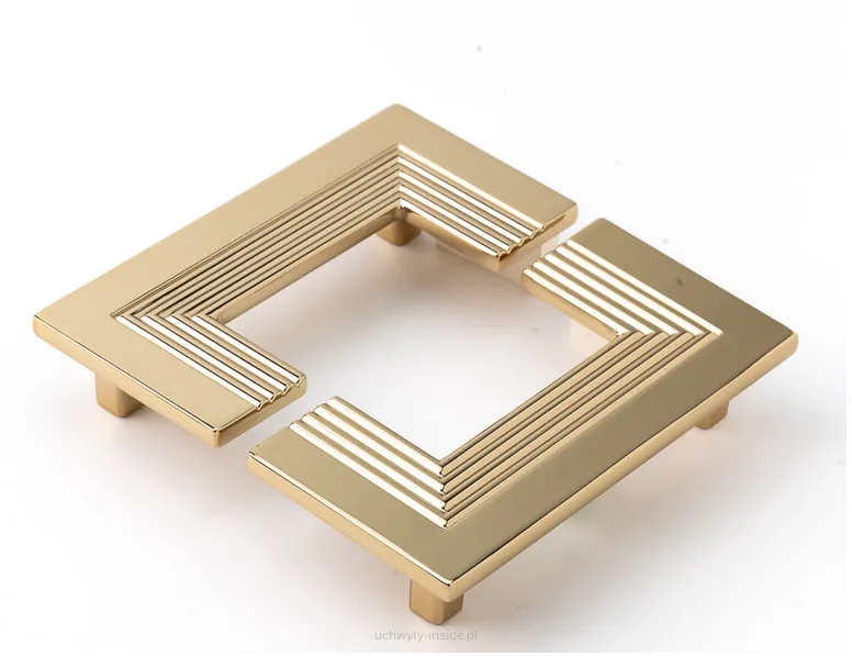 Uchwyt meblowy prostokątny 4848/96 złoty połysk