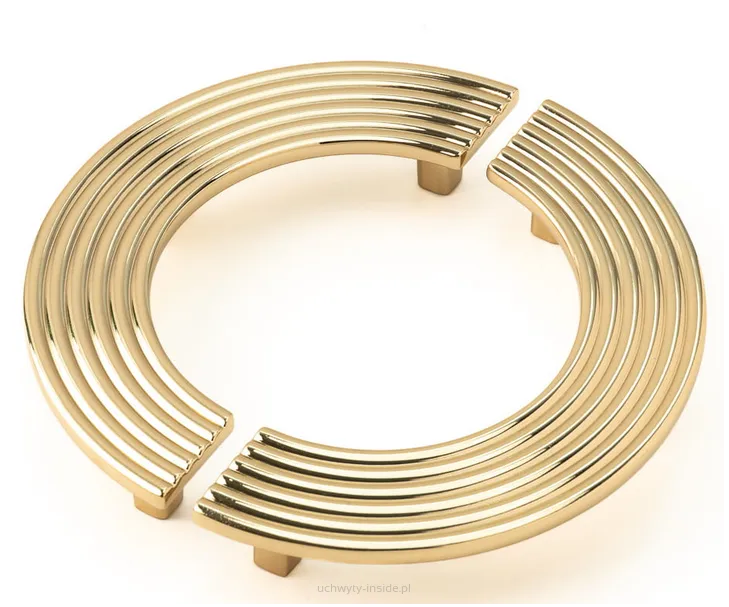 Uchwyt meblowy  półkole 4821/128 złoty połysk