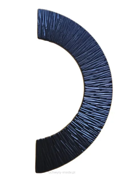 Uchwyt meblowy  półkole 4830/128 czarny mat