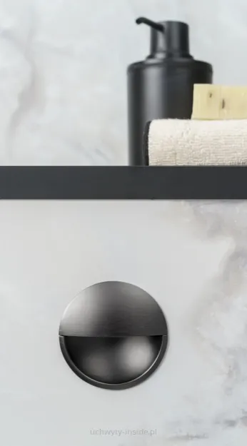 Uchwyt wpuszczany 0635/60 czarny mat