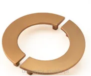 Uchwyt meblowy półkole 4805/128 złoty mat szampański - 3