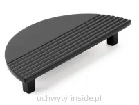 Uchwyt meblowy  półkole 4827/128 czarny mat - 3