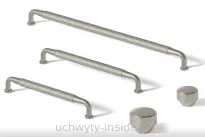 Gałka meblowa radełkowana  8892 fi 26 nikiel satyna - 3