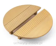 Uchwyt  meblowy półkole 4827/128 złoty szczotkowany - 4