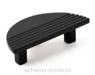 Uchwyt meblowy  półkole 4827/64 czarny mat - 2
