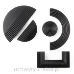 Uchwyt meblowy  półkole 4827/64 czarny mat - 5