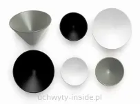 Gałka metalowa Conic 0538/29 szary mech - 3