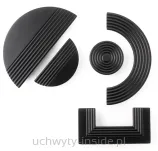 Gałka meblowa 4823/16 fi 60 czarny mat - 2