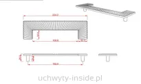 Uchwyt meblowy duży 1205.192 złoty połysk - 7