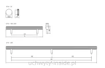 Gałka meblowa 0710/ fi 45 brąz szczotkowany - 2