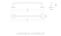Uchwyt meblowy Milano 0646/96-160 ciemnoniebieski - 5