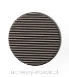 Gałka meblowa ryflowana 4724/38 grafit czarny mat - 2