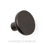 Gałka meblowa ryflowana 4724/38 grafit czarny mat - 3