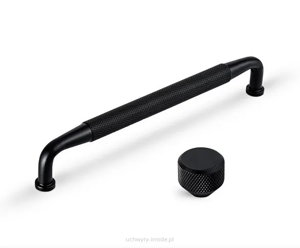 Uchwyt meblowy  ryflowany 6891/160 czarny mat