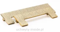 Uchwyt meblowy prostokątny 4877.160 złoty połysk - 4