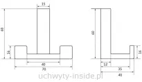 Wieszak metalowy 2326/PB1 biały - 5